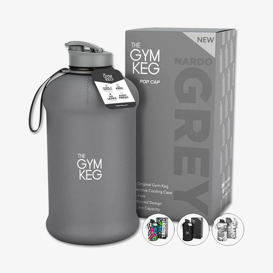 Gym Keg Wasserflasche | Nardo Grey Edition | 2.2 L
